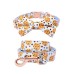 Cookie Design / Personalisierte Hundehalsband Fliege und Leine Set mit kostenloser Gravur Name und Telefonnummer auf Schnalle für kleine mittelgroße große Hunde Katze
