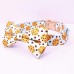 Cookie Design / Personalisierte Hundehalsband Fliege und Leine Set mit kostenloser Gravur Name und Telefonnummer auf Schnalle für kleine mittelgroße große Hunde Katze