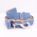 Jeans Design / Personalisierte Hundehalsband Fliege und Leine Set / Kostenlose Gravur Name und Telefonnummer auf Schnalle für kleine mittelgroße Hundekatze