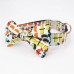 Sushi-Fan Design, personalisiertes Hundehalsband- und Leinenset mit Fliege, kostenlose Gravur Name und Telefonnummer für Hunde/Katzen